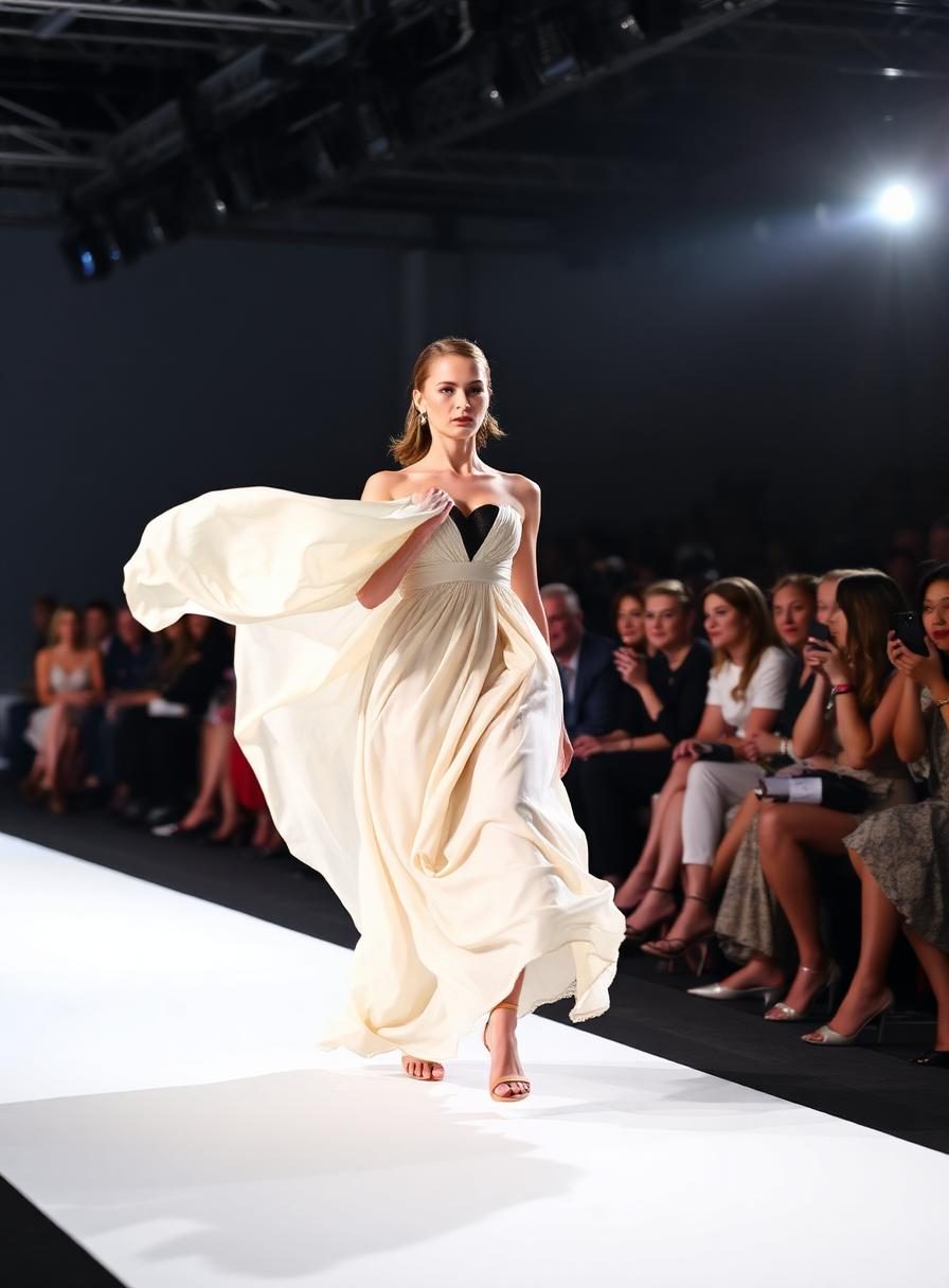 Runway walk, closing look
